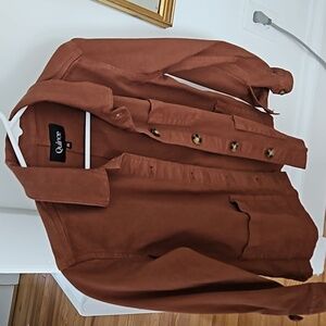 Quince NWOT Organic Comfort Stretch Chore Jacket XS in Rust